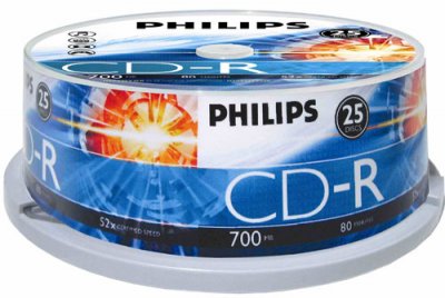 PHILIPS  - 25 x CD-R - 700 Mo (80 min) 52x - spindle