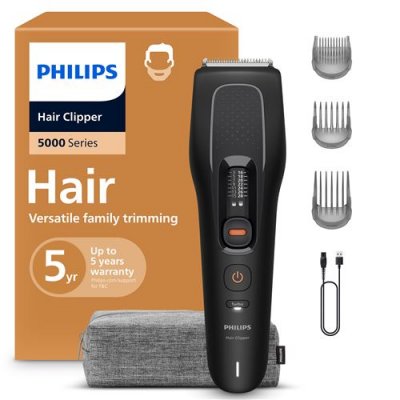 PHILIPS  5000 series HC5733/15 tondeuse &agrave; cheveux, Noir - Neuf