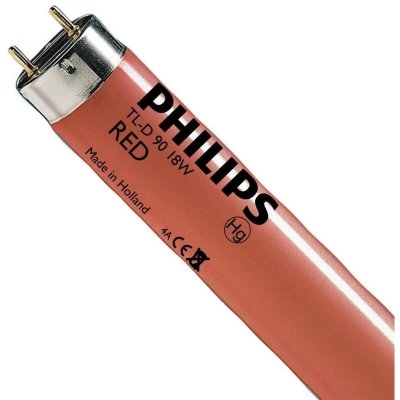 PHILIPS  - 726841 N&eacute;on fluorescent rouge tl-d 18W/15 T8 G13 - rouge