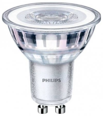 PHILIPS  9LAJFP33 A+ Corepro Spot LED Verre 3.5W GU10 Blanc 5x4x4cm