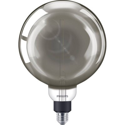 PHILIPS  ampoule LED Globe Giant E27 20W Blanc Chaud Smoky Compatible Variateur, Verre