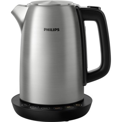 PHILIPS  Avance Collection HD9359 - Bouilloire - 1.7 litres - 2.2 kWatt - m&eacute;tal/m&eacute;tal bross&eacute; noir