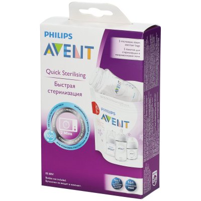 AVENT Philips  SCF297/05 Sacs st&eacute;rilisateurs vapeur pour micro-ondes