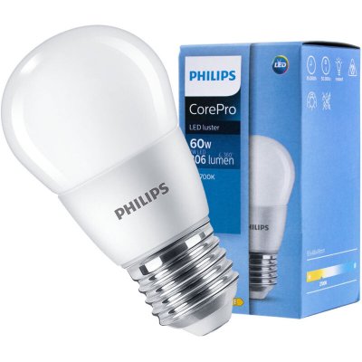 PHILIPS  Corepro LEDluster E27 Boule D&eacute;polie 7W 806lm - 827 | Remplacement 60W