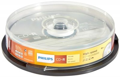 PHILIPS  CR7D5NB10 - 10 x CD-R - 700 Mo (80 min) 52x - spindle