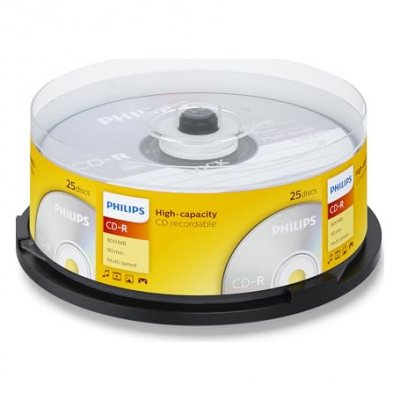 PHILIPS  CR8D8NB25 - CD-R x 25 - 800 Mo - support de stockage 