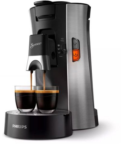 PHILIPS  CSA250/10 SENSEO Select Intensity Plus Fonction m&eacute;mo Crema Plus Inox
