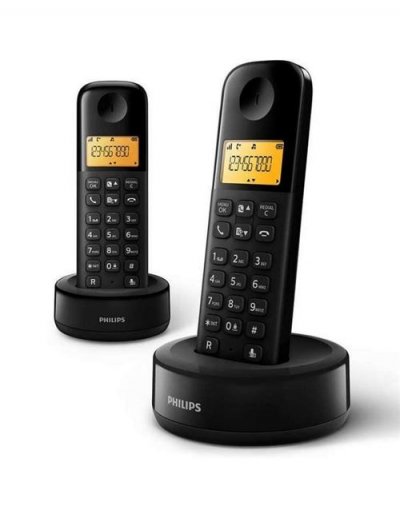 PHILIPS  DECT - DECT Noir - D16 DUO SANS REPONDEUR