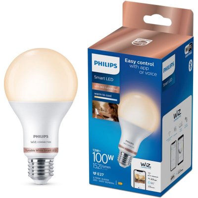 PHILIPS  E27 13w 1521 Lumen 2700-6500k Wifi Led Bulb Blanc