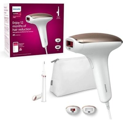 PHILIPS  &Eacute;pilateur &eacute;lectrique  BRI921/00 Rose, Blanc