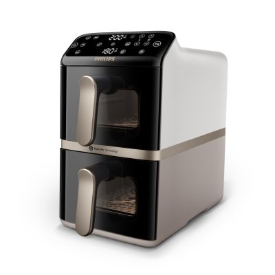 PHILIPS  Friteuse &agrave; Air Na462/80 4000 Series Dual Basket 10l