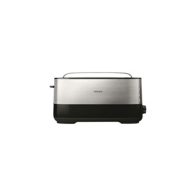 PHILIPS  grille pain 1030w 8t&deg; 1 longue tranche noir inox