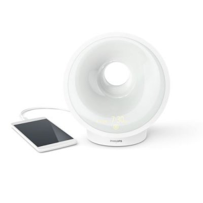 PHILIPS  Hf3651/01 Wake Up Light Alarm Clock Blanc
