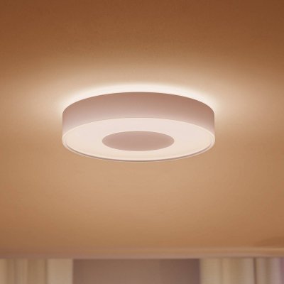 PHILIPS HUE  White and Color Ambiance Plafonnier Infuse Medium, Blanc