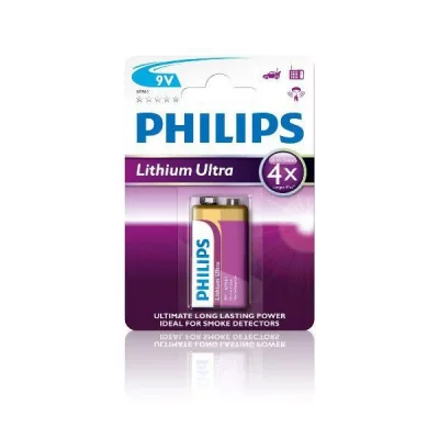 PHILIPS  Lithium Ultra 6FR61LB1A - batterie - 9V - Li x 1