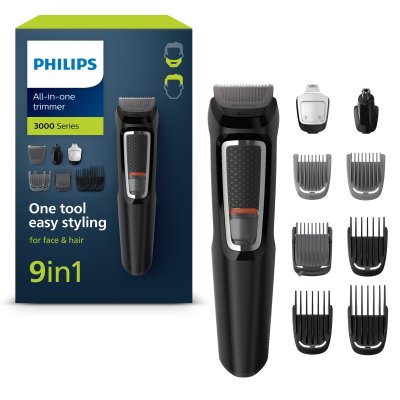 PHILIPS  Multigroom series 3000 9-en-1 Visage et Cheveux MG3740/15 