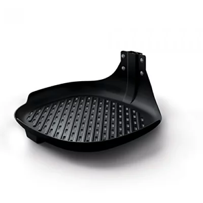 PHILIPS  Plaque de cuisson sp&eacute;ciale barbecue/grill pour Airfryer Noire