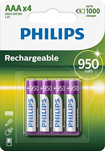 PHILIPS  R03B4A95 - Batterie AAA - NiMH - (rechargeables) - 950 mAh