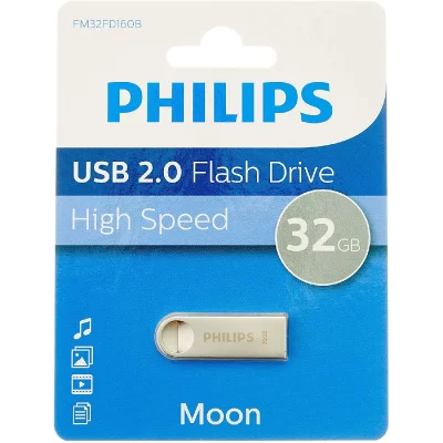 PHILIPS  Usb 2.0 32gb Moon Pendrive Argent&eacute;