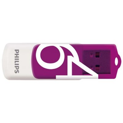 PHILIPS  - Vivid Edition - 64 Go USB 2.0 - Magic Purple - Lot de 2
