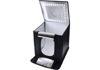 CARUBA Photocube portable &agrave; LED 50cm + 4 fonds
