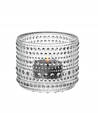 IITTALA Photophore, bougeoir et bougie - Photophore KASTEHELMI Transparent