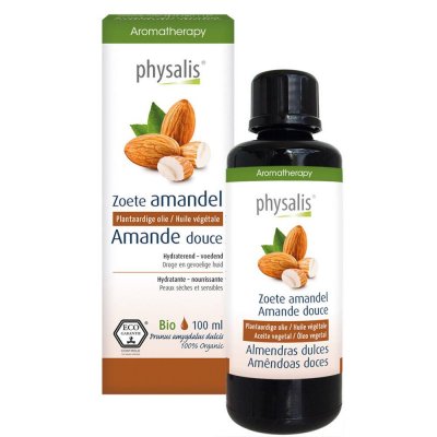 PHYSALIS  Huile v&eacute;g&eacute;tale d'amande douce Bio 100ml