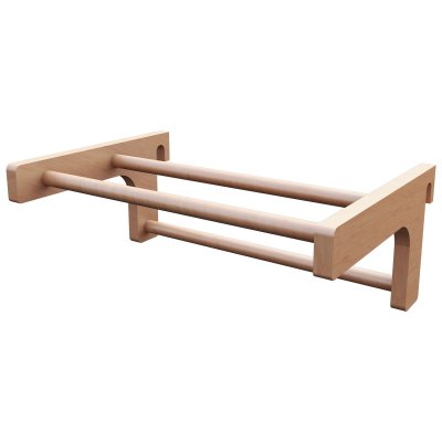 PHYSIONICS  Barre de Traction en bois pour espalier (&eacute;chelle su&eacute;doise)
