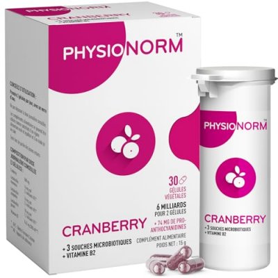 LABORATOIRE IMMUBIO Physionorm Gyn&eacute;cologie Physionorm Cranberry 30 g&eacute;lules
