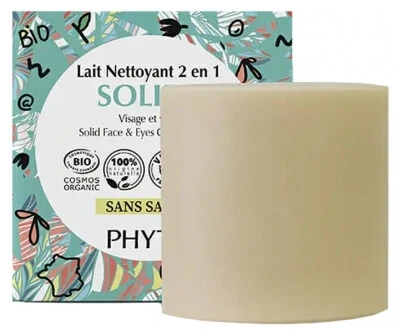 PHYT S Phyt's Lait Nettoyant 2 en 1 Solide Visage & Yeux - Pain 48 ml
