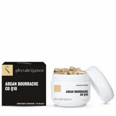 PHYTALESSENCE  Argan-Bourrache-Co Q10 60 G&eacute;l. - Pot 60 g&eacute;lules