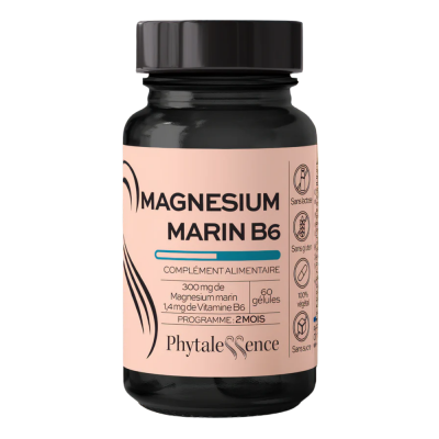 PHYTALESSENCE  Magn&eacute;sium Marin B6 60 G&eacute;l. - Pot 60 g&eacute;lules