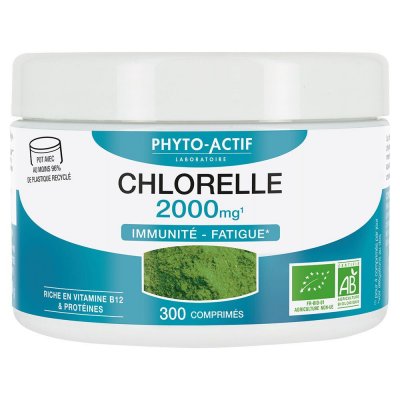 PHYTO ACTIF PHYTO-ACTIF Chlorelle immunit&eacute;et fatigue 300 comprim&eacute;s