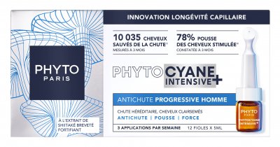 PHYTO  cyane Intensive+ Traitement Antichute Progressive Homme