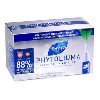 PHYTO  liunm 4 traitement antichute homme 12 x 3.5ml