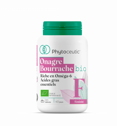 PHYTOCEUTIC  Huile Duo Onagre/Bourrache Bio 120 Capsules 120 Unit&eacute;s