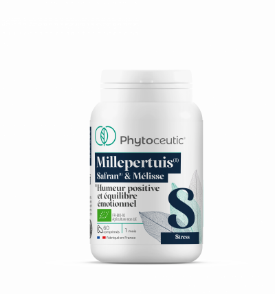 PHYTOCEUTIC  Millepertuis Safran Melisse 60 Comprim&eacute;s 75 G