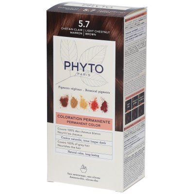 PHYTO COLOR - 5.7 - Ch&acirc;tain Clair Marron Coloration Permanente, 112ml