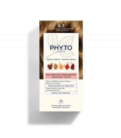 PHYTO COLOR - 6.3 Blond Fonc&eacute; Dor&eacute; Coloration Permanente, 112ml