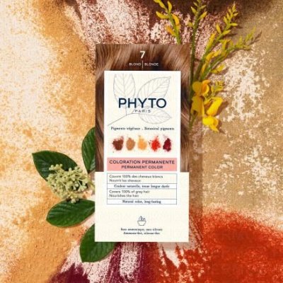 PHYTO COLOR - 7.0 - Blond Coloration Permanente, 112ml