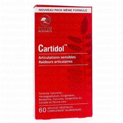 PHYTORESEARCH  Cartidol 60 G&eacute;lules - Bo&icirc;te 60 g&eacute;lules