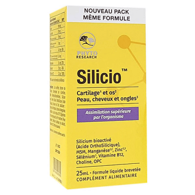 PHYTORESEARCH  Silicio Solution Buvable 25 ml - Flacon 25 ml