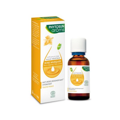 PHYTOSUN  Ar&ocirc;ms Huile v&eacute;g&eacute;tale bio de Rose musqu&eacute;e flacon 50ml