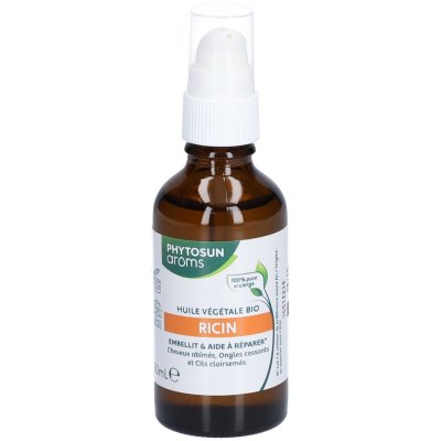 PHYTOSUN AROMS  Huile v&eacute;g&eacute;tale de ricin Bio Flacon 50ml