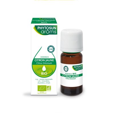 PHYTOSUN AROMS Essence de Citron Jaune Bio flacon pompe 10 ml