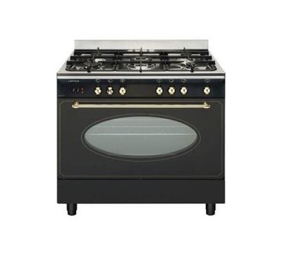 AIRLUX Piano de cuisson  90CM MIXTE NOIR RUSTIQUE CC902ETR3 - Noir