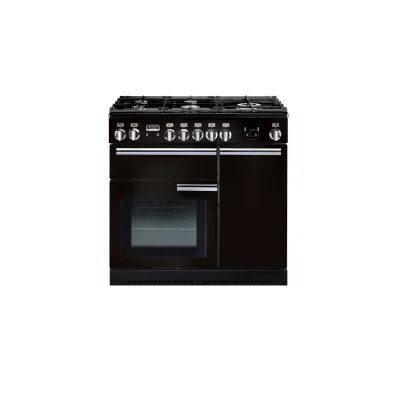 FALCON Piano de cuisson  NOIR BRILLANT CHROME 90 CM GAZ PROP90DFGB/C-EU
