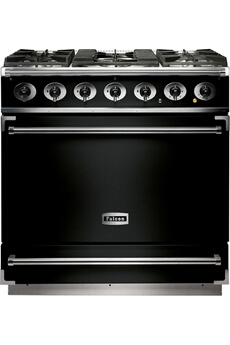 FALCON Piano de cuisson  NOIR CHROME 90 CM GAZ F900SDFBL/CM-EU