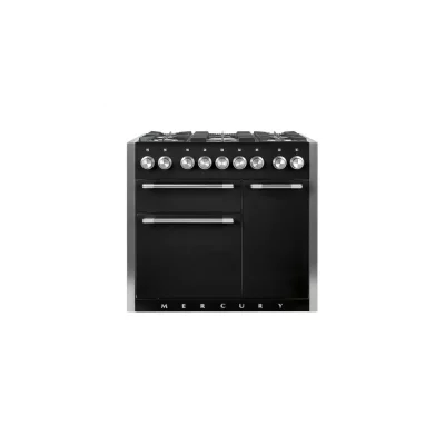 FALCON Piano de cuisson  NOIR MAT INOX POLI 100 CM GAZ MCY1000DFMB/-EU