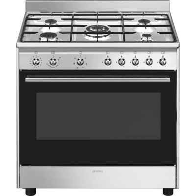 SMEG Piano De Cuisson Mixte - Table De Cuisson 5 Feux Gaz -  - Cx90gm